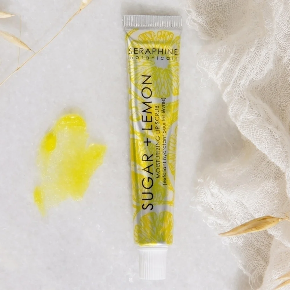 Seraphine Botanicals Sugar + Lemon Moisterizing Lip Buffer
